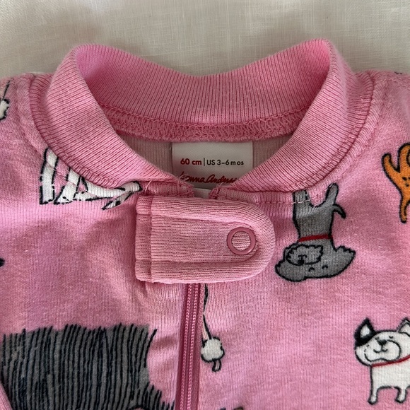 Hanna Andersson Dog Pajama Zip Romper and Hat Halloween Costume Set - Picture 2 of 11